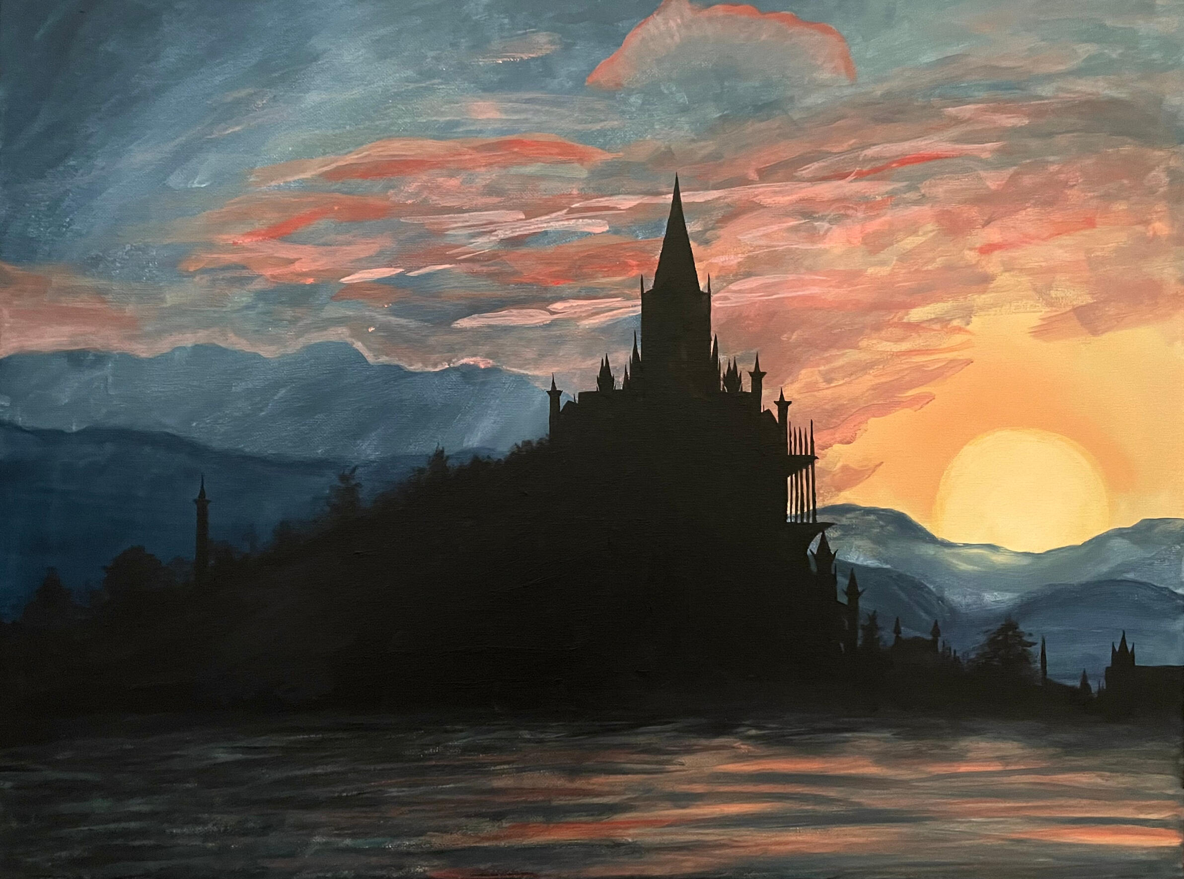 Acrylic on canvas, 18"x24", 2023